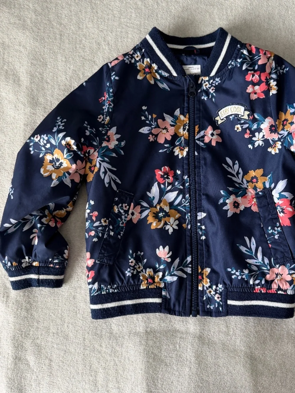 Carter’s Navy Floral Stay Cool Windbreaker | Sz 4T